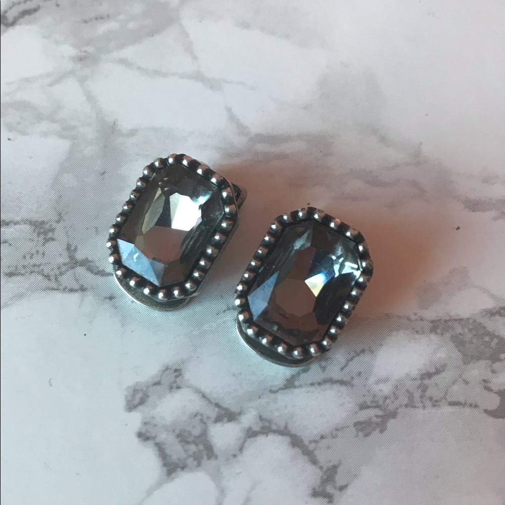 Christian Dior Vintage Clip-On Crystal Earrings